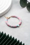 Heliophilia Silver Pulsera Multicolor con Colgante de Aleación de Latón y Cobre